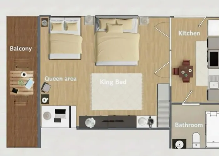 Apartment Executive 2 Beds Nana Bts 5 Mins